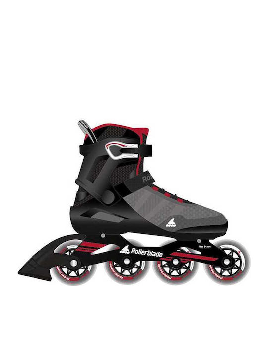 Rollerblade Sirio 84 Inline Αυξομειούμενα Rollers Μαύρα Ενηλίκων
