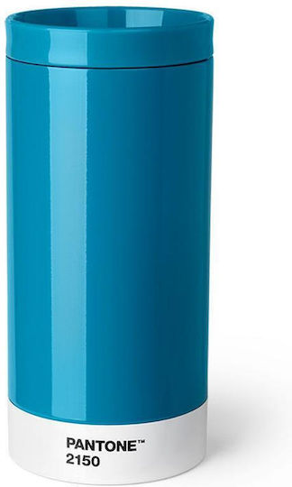 Pantone Pahar Termos Din Oțel Inoxidabil / Plastic 430ml Albastru Deschis
