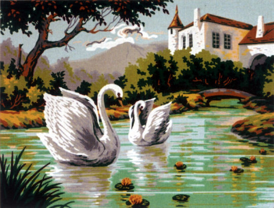 Diamant Printed Stamped Canvas Embroidery D470 60x50cm
