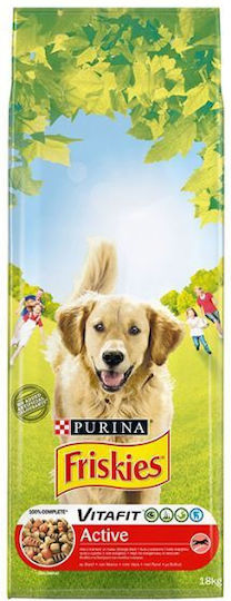 Friskies Vitafit 18кг Суха Храна за Възрастни Кучета с Говеждо месо