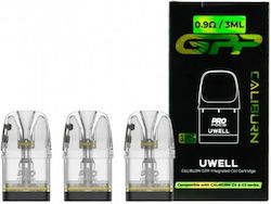 Uwell Pods 3τμχ 3ml με Αντίσταση 0.9ohm Uwell Pods 3τμχ 3ml με Αντίσταση 0.9ohm