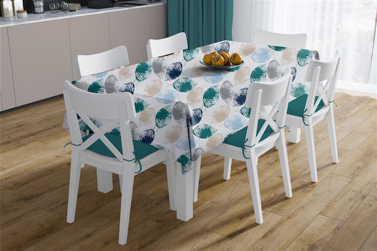 Dimcol Set 2Stücke Leaves 466 Fleckabweisend Petrol Blau 140x300cm Dimcol Set 2Stücke Leaves 466 Fleckabweisend Petrol Blau 140x300cm