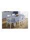 Dimcol Tablecloth Stain Resistant Set 2pcs Blue 140x140cm