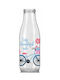 Homestyle Bottle Water Glass with Screw Cap Transparent 1000ml