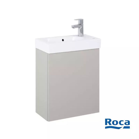 Roca Πάγκος με Νιπτήρα με Φως Light Grey