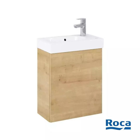 Roca Πάγκος με Νιπτήρα με Φως Light Oak