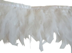 Kokoracostume Τρέσα 2m Λευκά Φτερά 12-15cm