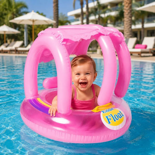 Kids Swim Trainers with Length 70cm and Pink Sunshade Inflatable