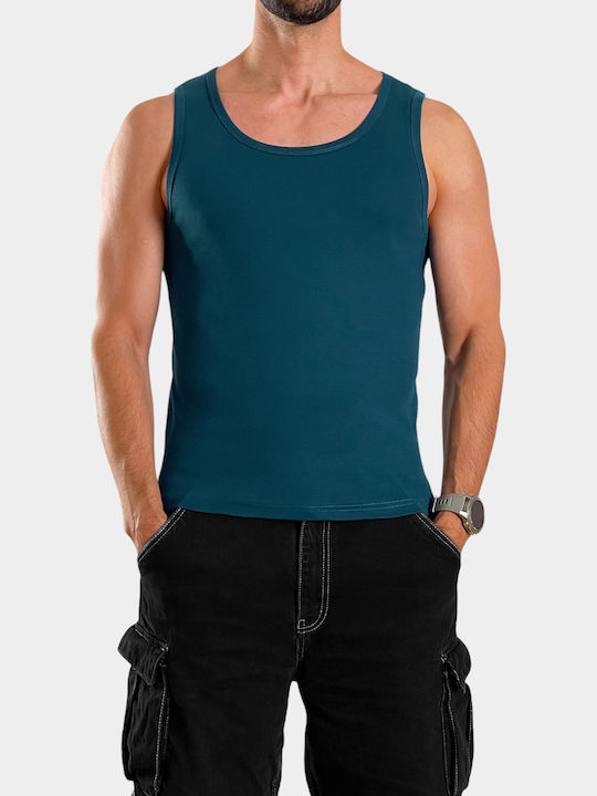 T-shirt Πετρόλ