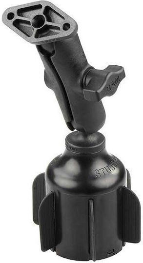 Ram Mounts Ram Stubby Cup Holder Mount Diamond Plate
