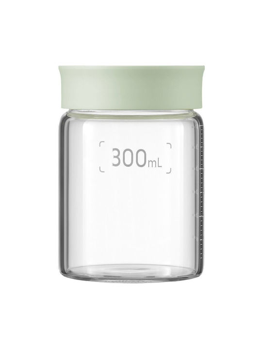 Buydeem Glass Lunch Box Green 300ml
