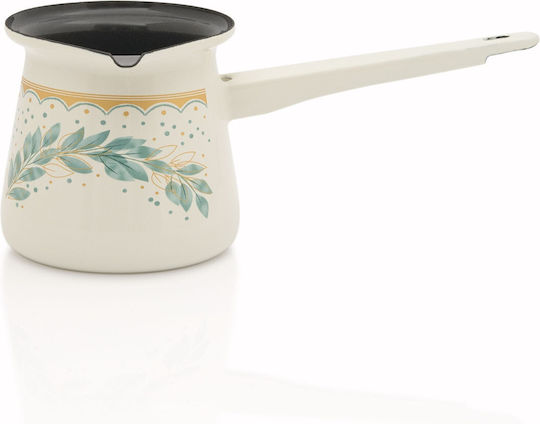 Briki Emaille in Braun Farbe 400ml