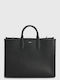 Boss Tote Bag Detachable Logo Strap Sandy Med Tote Black Shopping Bags Female Black 50547947-001
