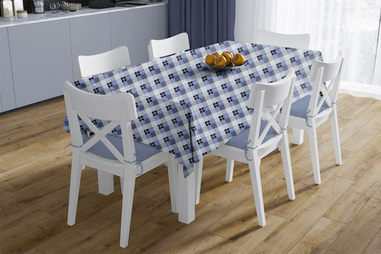 Dimcol Tablecloth Stain Resistant Blue 180x300cm
