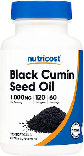 Nutricost Black Cumin Seed Oil 500мг 120 софтджел