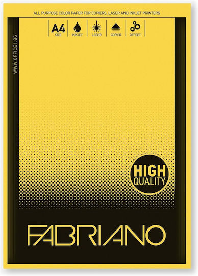 Fabriano Copy Tinta Copier Paper A4 80 G/m2 Yellow 50 Sheets