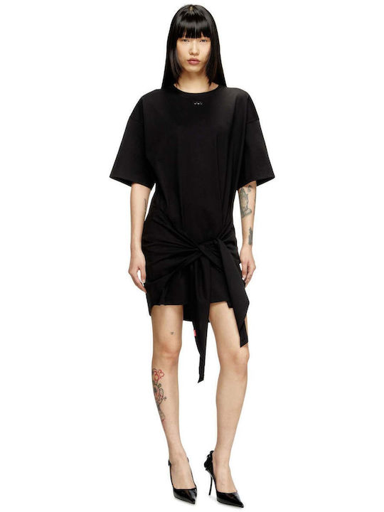 black diesel dress Diesel Black D-Critic Midi Dress