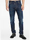 Cool Guy Men's Jeans Pants Elastic Blue
