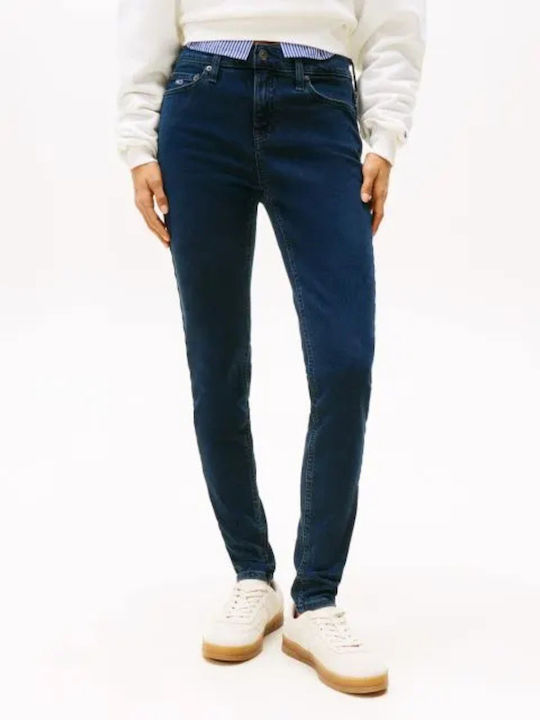 Nora Γυναικείο Jean Παντελόνι Blue Black