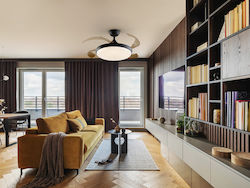 50cm Ceiling Fan with Light Fixture Black 169547 50cm Ceiling Fan with Light Fixture Black 169547