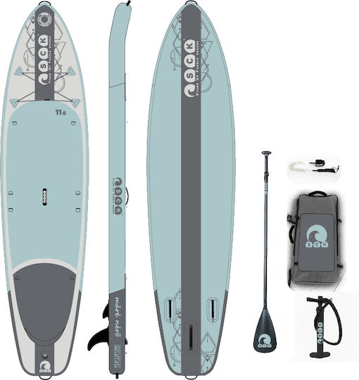 SCK Mare Nero 11.6 Inflatable SUP Board Kayak With Length 3.5m Black