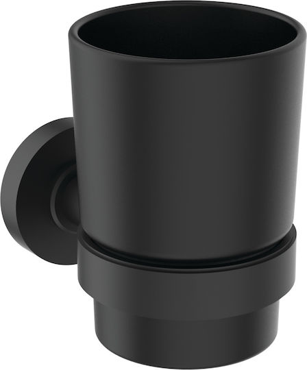 Ideal Standard Επιτοίχια Ποτηροθήκη Μαύρη