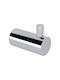 Vinci Single Wall-Mounted Bathroom Hook Silver