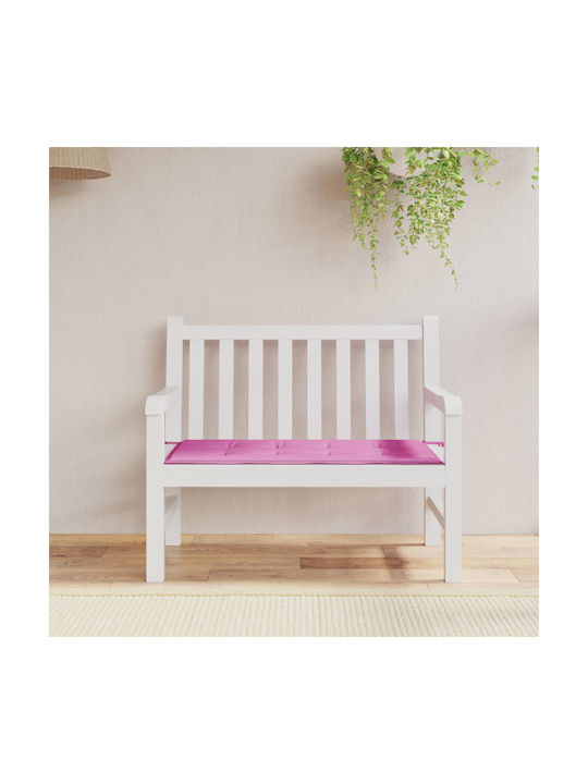 vidaXL Wasserdichtes Gartenstuhlkissen für Sitzbank Rosa 50x120cm