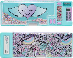 Yolo Retro Magnetic Pencil Case with Calculator...