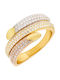 Xrisokosmima Ring with Zircon made of Gold 14K