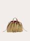 Fabric Women's Shopper Bag Beige