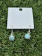 Silver Plated Boho Women's Earrings Larimar – Natural Elegance & Serenity
