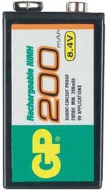 Rechargeable Battery Gp 20r8hn-gb1 Pp3 8.4v 200mah 1pc In Pack