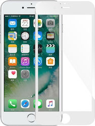 Протектор Закалено Стъкло Apple iPhone 6 Plus 5D Бяла Рамка