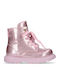 Kids Boots from Patent Leather with Zipper Pink