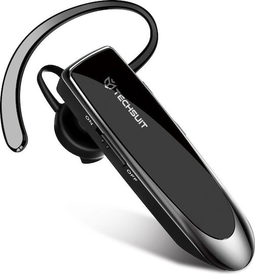 Techsuit CB1 Earbud Bluetooth Handsfree Ακουστικό Μαύρο