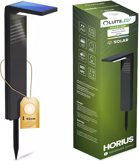 Lampa Horius Solarleuchte Natürliches Weiß 4000K mit Bewegungssensor und Fotokontakt IP44 8.8cmx16cmx4.8cmcm