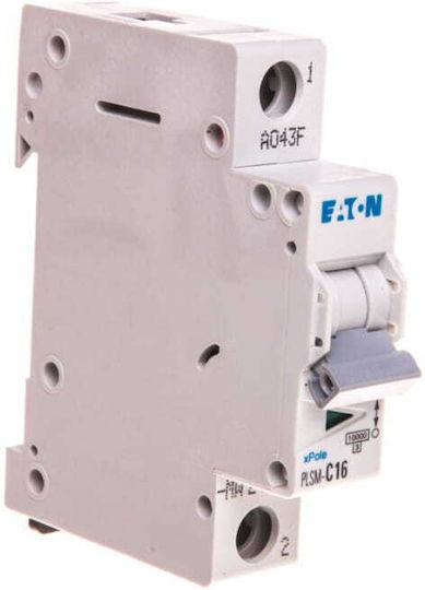 Circuit Breaker 1p C 16a 10ka Ac Plsm-c16-mw 242206