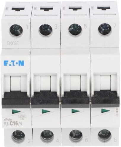 Автоматичен Прекъсвач 4P C 16A 6kA AC PL6-C16/4 166519