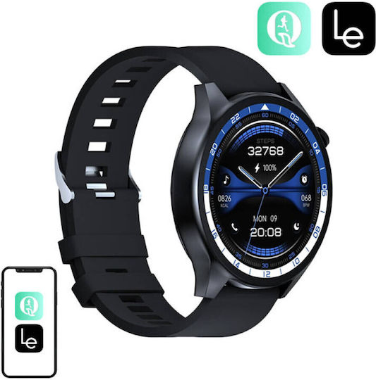 BlitzWolf BW-AR1 Smartwatch με Παλμογράφο (Μαύρο)