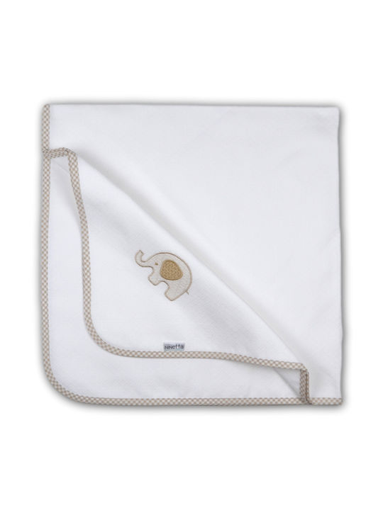 Ninetta Bebe Flannel Swaddle Wrap Elephant Beig...