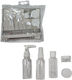Set of 5 Empty Travel Size Bottles Empty Bottle Set 5pcs