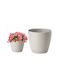 Form Plastic Саксия Пластмаса Light Gray с подложка 12.7x12.7см.