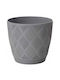 Form Plastic Γλάστρα Πλαστική Anthracite με Πιάτο 13.7x14.8εκ.