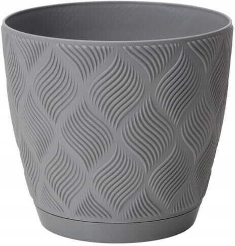 Form Plastic Γλάστρα Πλαστική Anthracite με Πιάτο 13.7x14.8εκ.