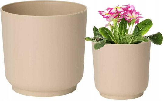 Form Plastic Γλάστρα Πλαστική Beige 15x14.9εκ.