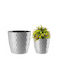 Galicja Γλάστρα Πλαστική Gray 20x18.5εκ.