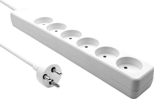 Microconnect Πολύπριζο 6 Θέσεων με Καλώδιο 5m