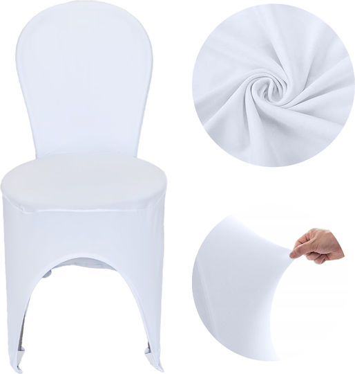 Meble odNowa Elastic Cover for Chair White 1pcs