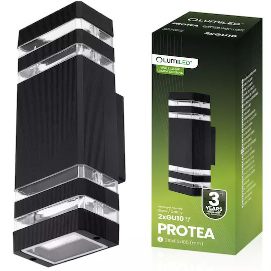 Lampa Protea Lumină de Exterior Montată pe Perete GU10 Lampa Protea Lumină de Exterior Montată pe Perete GU10
